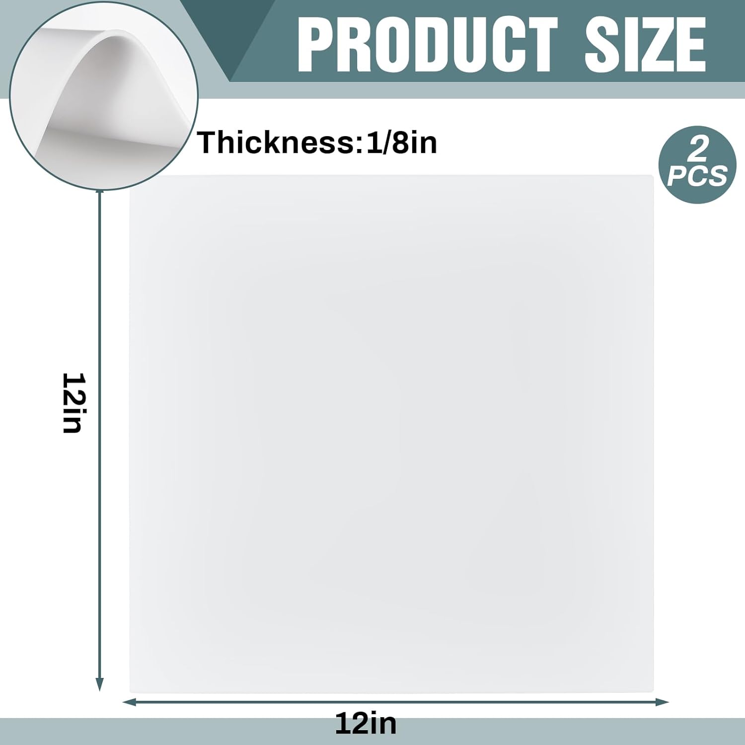 シリコーン ゴム シート 12 x 12 インチ、1/8 インチの白色ゴム パッド、高耐久耐熱ゴム ガスケット素材 - Paidu サプライヤー