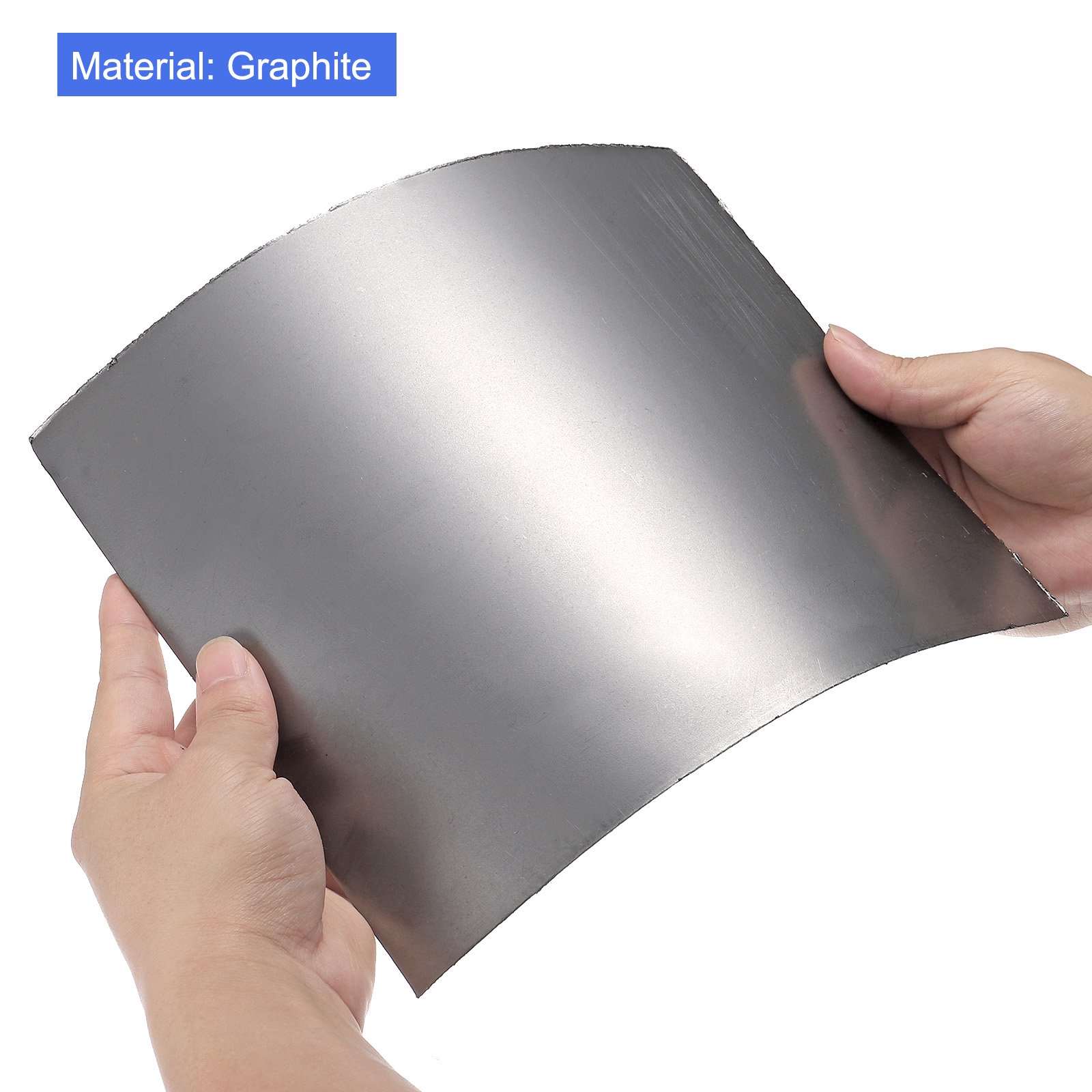 Flexible Graphite Foil Graphite Gasket Sheet Graphite Foil Sheet 250x200x0.4mm, Pack of 3  - Paidu Group